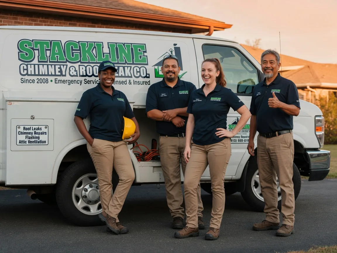 Chimney flashing repair company in Honobia, OK